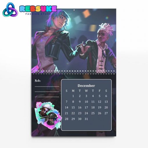 Arcane TV Series New Year 2025 Wall Hanging Calendar