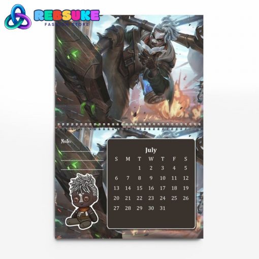 Arcane TV Series New Year 2025 Wall Hanging Calendar