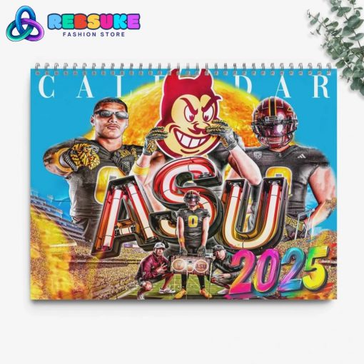 Arizona State Football 2025 Wall Hanging Calendar