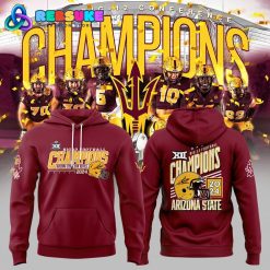 Arizona State Sun Devils 2024 Big 12 Football Conference Champions Hoodie