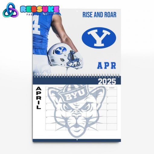 BYU Cougars Football 2025 Wall Hanging Calendar