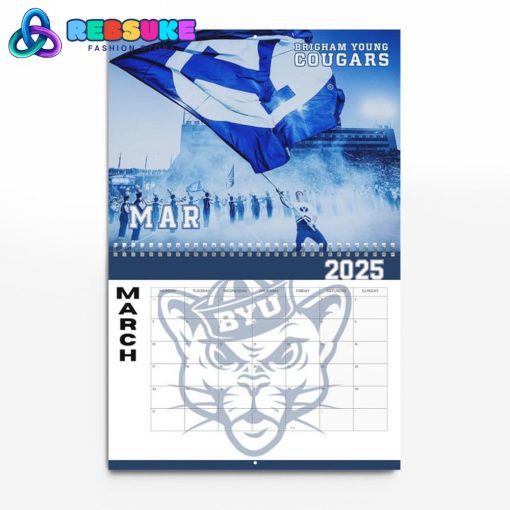 BYU Cougars Football 2025 Wall Hanging Calendar