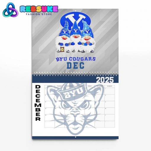 BYU Cougars Football 2025 Wall Hanging Calendar