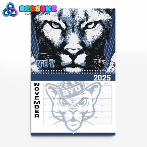 BYU Cougars Football 2025 Wall Hanging Calendar