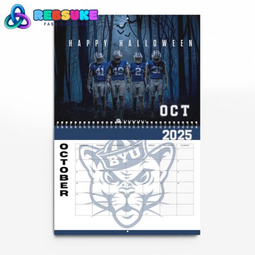 BYU Cougars Football 2025 Wall Hanging Calendar