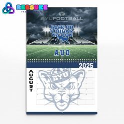 BYU Cougars Football 2025 Wall Hanging Calendar