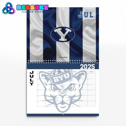 BYU Cougars Football 2025 Wall Hanging Calendar