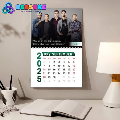 Backstreet Boys New Year 2025 Wall Hanging Calendar