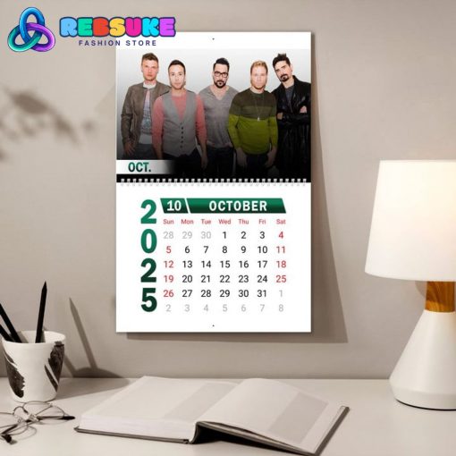 Backstreet Boys New Year 2025 Wall Hanging Calendar