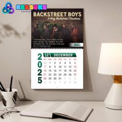 Backstreet Boys New Year 2025 Wall Hanging Calendar