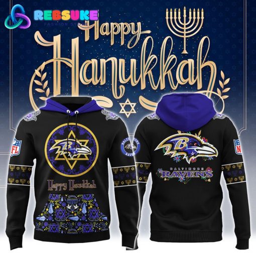 Baltimore Ravens NFL Hanukkah Holiday Hoodie