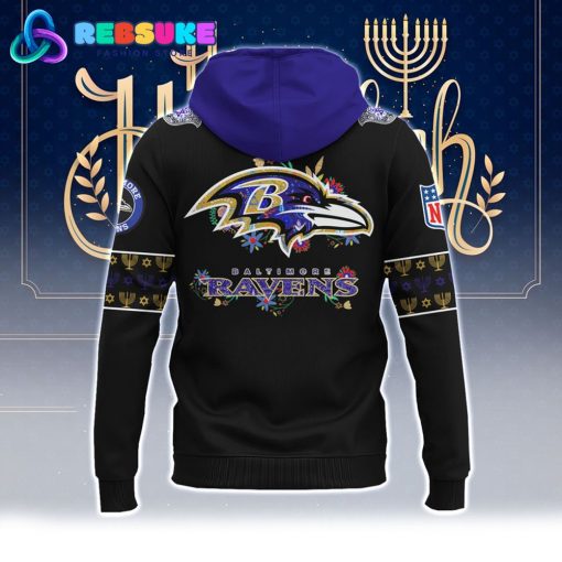 Baltimore Ravens NFL Hanukkah Holiday Hoodie