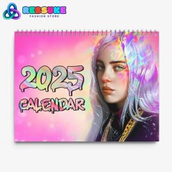 Billie Eilish Singer New Year 2025 Wall Hanging Calendar For Fan