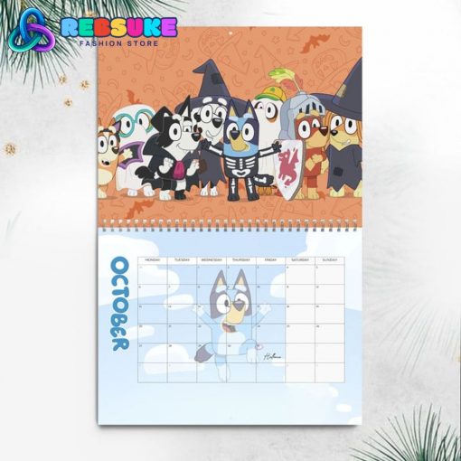 Bluey New Year 2025 Wall Hanging Calendar