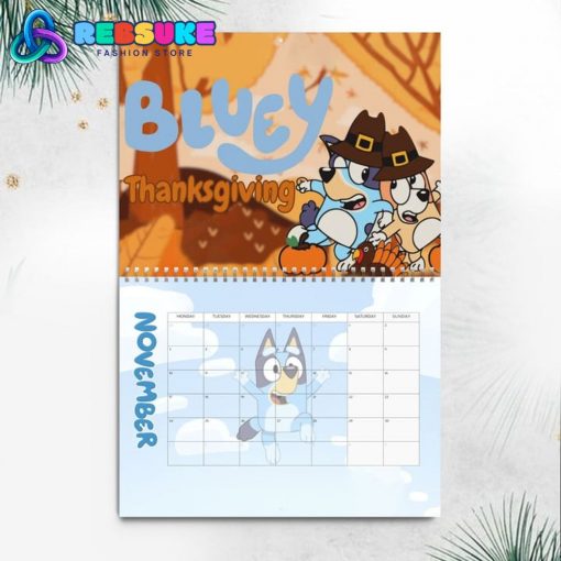 Bluey New Year 2025 Wall Hanging Calendar