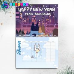 Bluey New Year 2025 Wall Hanging Calendar