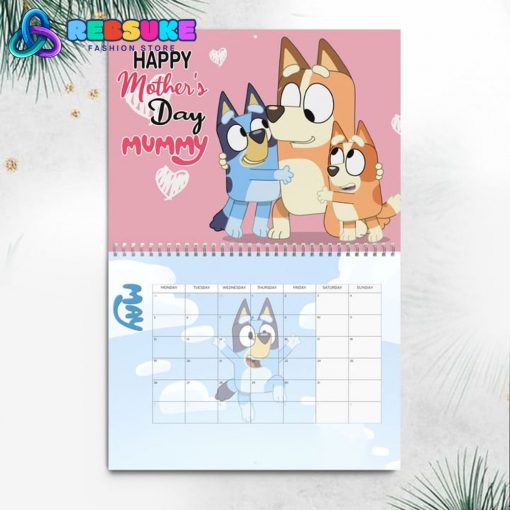 Bluey New Year 2025 Wall Hanging Calendar