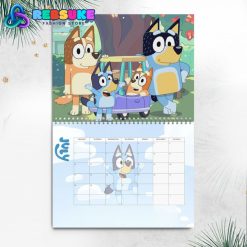 Bluey New Year 2025 Wall Hanging Calendar