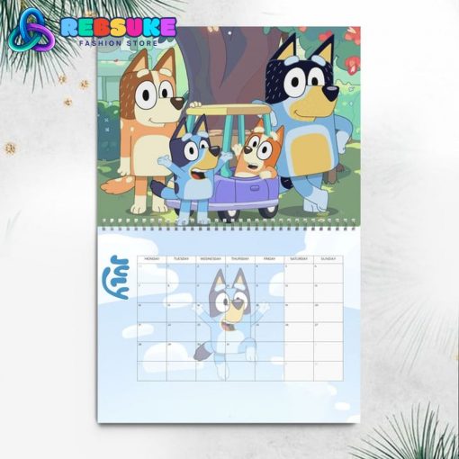 Bluey New Year 2025 Wall Hanging Calendar