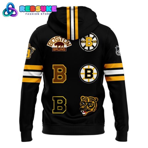 Boston Bruins x 100th Birthday Throwback Style Hoodie