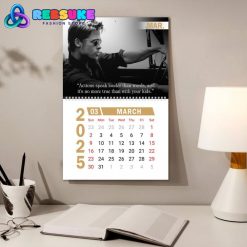 Brad Pitt New Year 2025 Wall Hanging Calendar