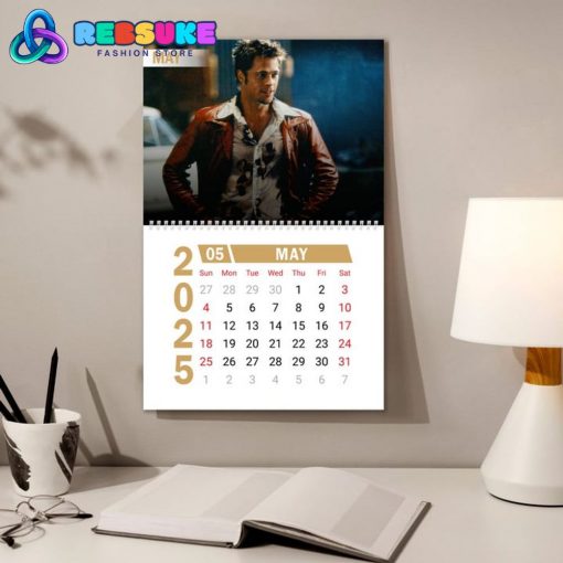 Brad Pitt New Year 2025 Wall Hanging Calendar