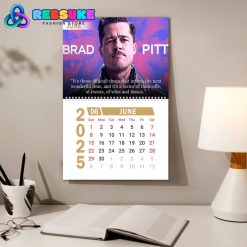 Brad Pitt New Year 2025 Wall Hanging Calendar