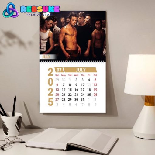 Brad Pitt New Year 2025 Wall Hanging Calendar