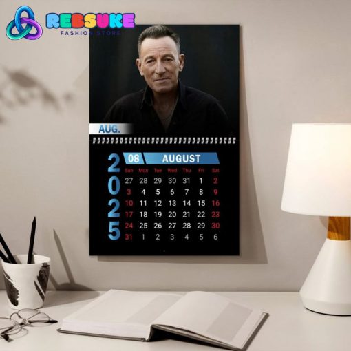 Bruce Springsteen The Boss 2025 Wall Hanging Calendar