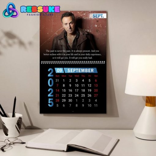 Bruce Springsteen The Boss 2025 Wall Hanging Calendar