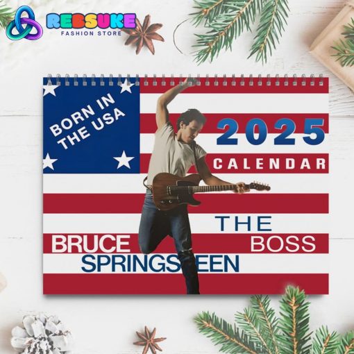 Bruce Springsteen The Boss 2025 Wall Hanging Calendar