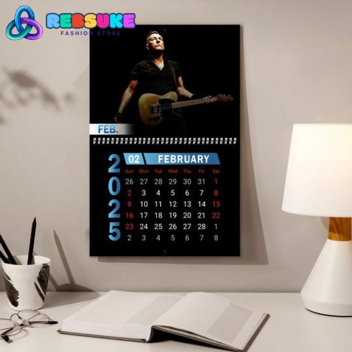 Bruce Springsteen The Boss 2025 Wall Hanging Calendar