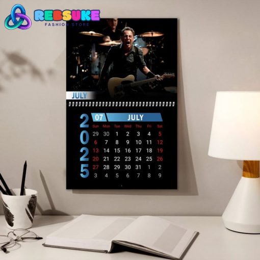 Bruce Springsteen The Boss 2025 Wall Hanging Calendar