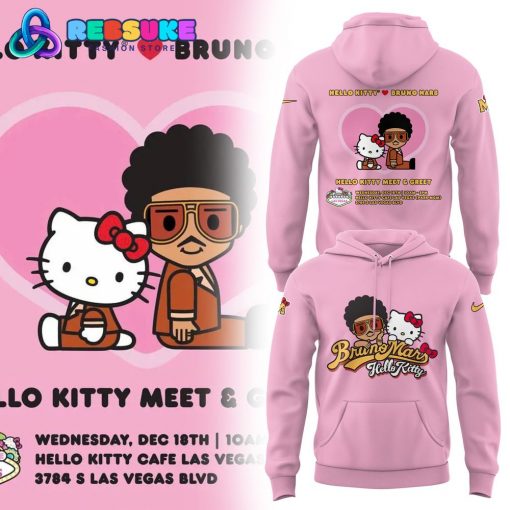 Bruno Mars x Hello Kitty Hoodie Set Gift For Fans