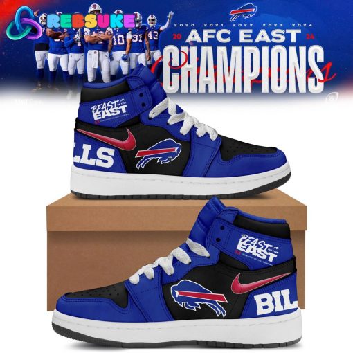 Buffalo Bills Nike 2024 AFC East Division Champions Air Jordan 1