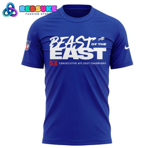 Buffalo Bills Nike 2024 AFC East Division Champions Blue Shirt