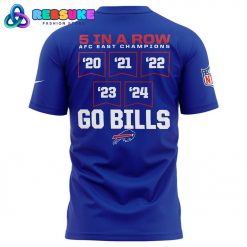 Buffalo Bills Nike 2024 AFC East Division Champions Blue Shirt