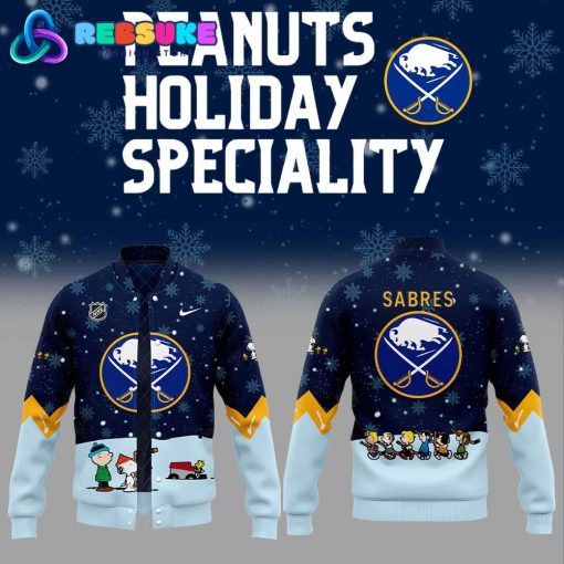 Buffalo Sabres Peanuts and Snoopy Night Baseball Jacket