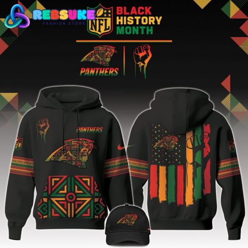 Carolina Panthers NFL Black History Month Hoodie Set