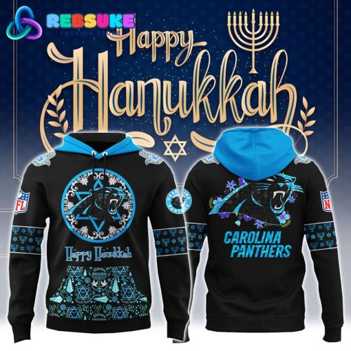 Carolina Panthers NFL Hanukkah Holiday Hoodie