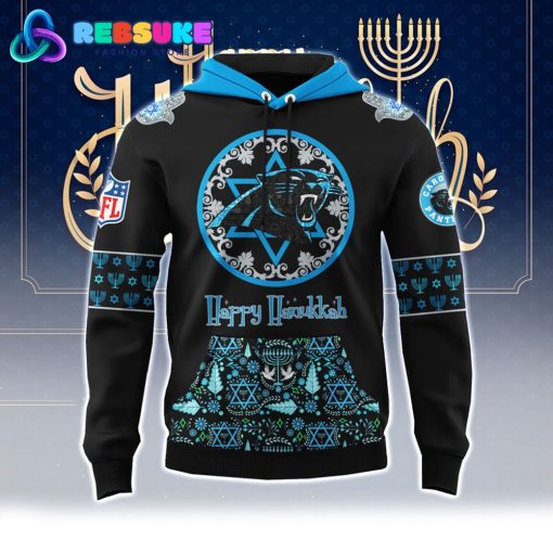 Carolina Panthers NFL Hanukkah Holiday Hoodie