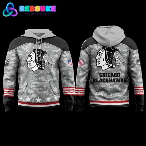 Chicago Blackhawks 2024 Military Appreciation Hoodie Set