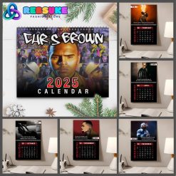 Chris Brown New Year 2025 Wall Hanging Calendar