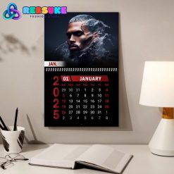 Chris Brown New Year 2025 Wall Hanging Calendar