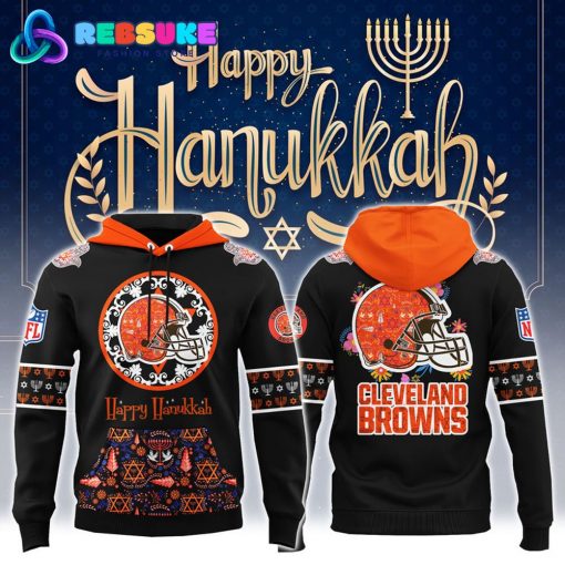 Cleveland Browns NFL Hanukkah Holiday Hoodie