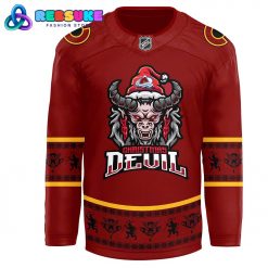 Colorado Avalanche x 2024 NHL Christmas Devil Krampus Holiday Hockey Jersey