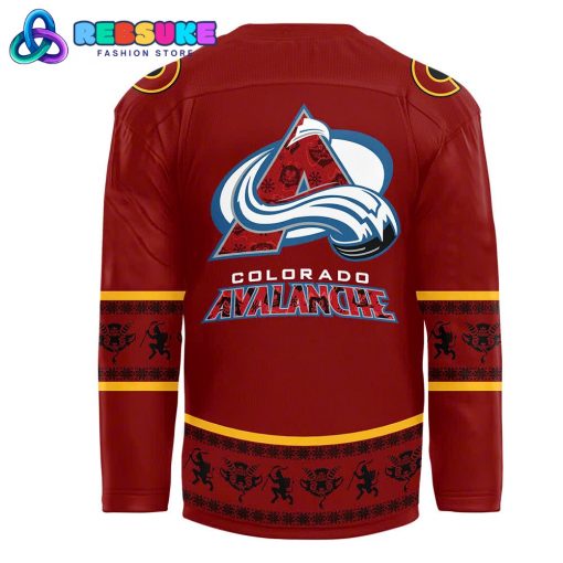 Colorado Avalanche x 2024 NHL Christmas Devil Krampus Holiday Hockey Jersey