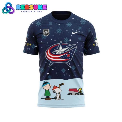 Columbus Blue Jackets Peanuts and Snoopy Night Shirt