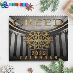 Creed Rock Band New Year 2025 Wall Hanging Calendar For Fan