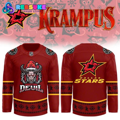 Dallas Stars x 2024 NHL Christmas Devil Krampus Holiday Hockey Jersey